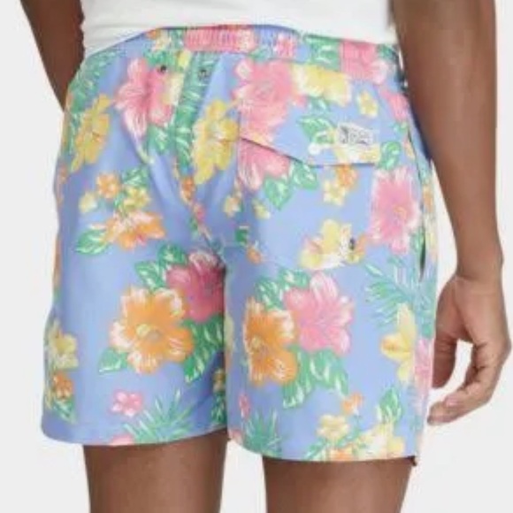 Polo Ralph Lauren Men's Hibiscus Traveler Swim Trunk - Picture 2 of 8